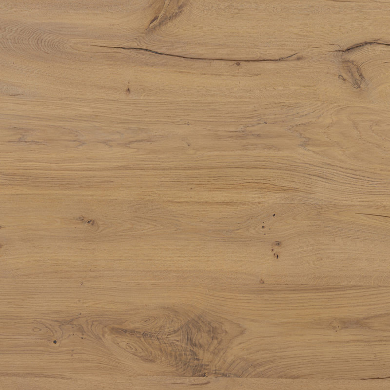 Castro Solid Oak Dining Table, Natural Reclaimed French Oak