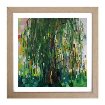 Weeping Willow Suprematism - Framed Print