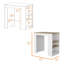 Îlot de cuisine avec base de rangement en blanc et macadamia-1550012902