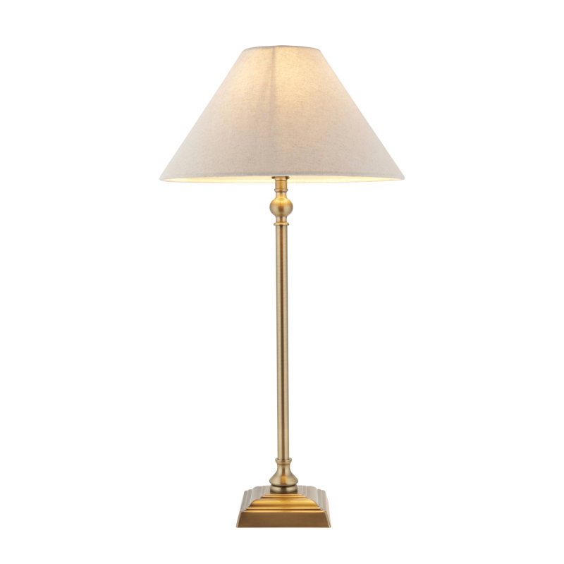 Metal Table Lamp, Gold