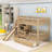Twin Over Twin Bunk Bed With Slide And Storage Staircase-675417308