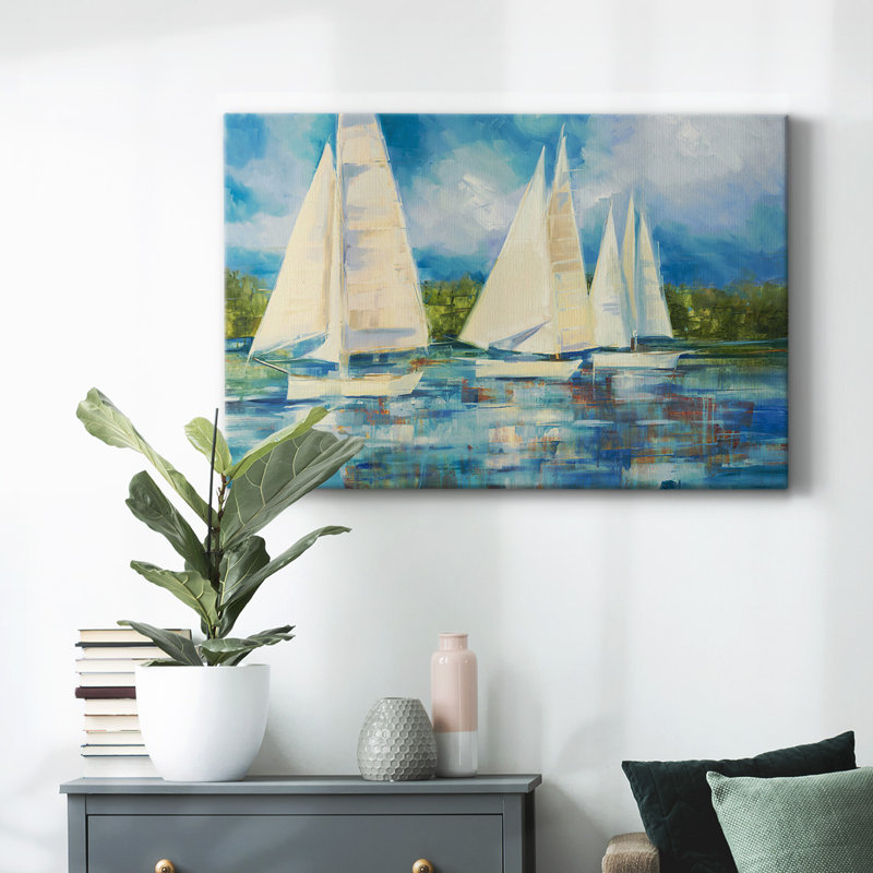 Clear Sailing-Gallery Wrapped Canvas, 18" H x 27" W