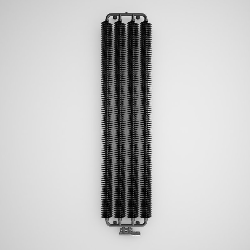 Ribbon V Vertical Designer Radiator, Black