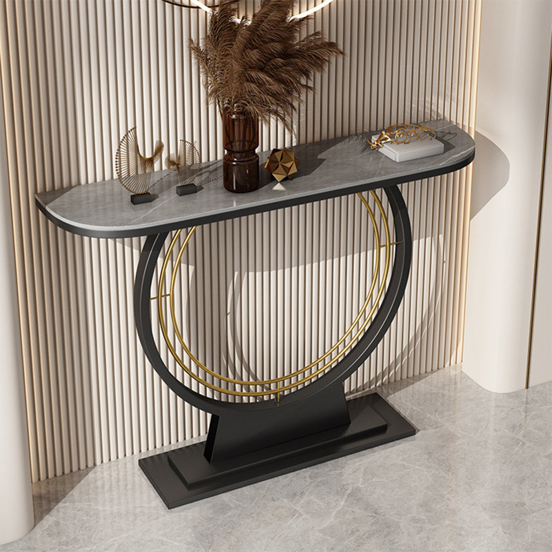 Console Table, Gray, 31.5" H x 59" W x 11.8" D