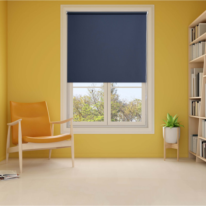 Roller shade, Navy, 90cm W x 160cm L