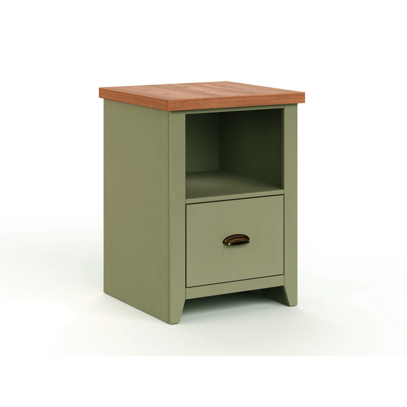Classeur de bureau - 22 po sauge et bois fruitier
