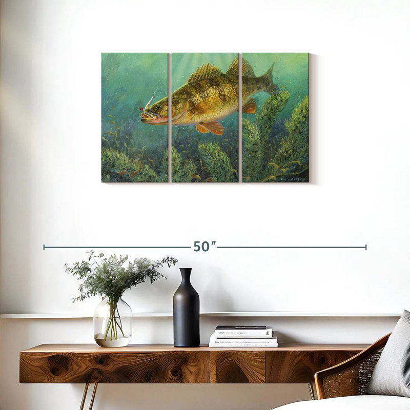 Brampt Perch Fish, 20" H x 33" W