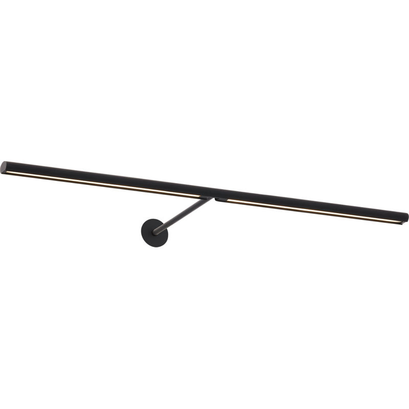 Plural Dome Picture Light, 0.5" H x 24" W x 8.9" D, 17.4, Nightshade Black