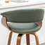 Tabourets pivotants Mid-Century rembourrés en similicuir Devlin-347477702-347477703