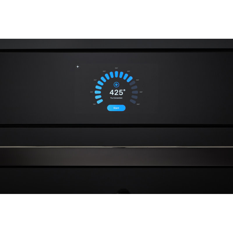 30"W. Single Electric Oven, Black Glass