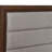 Anza Walnut Upholstered Queen Bed