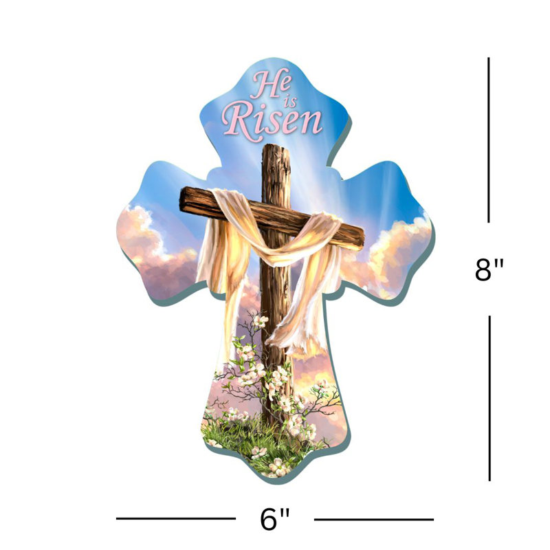 Il est ressuscité, croix en bois