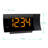 Digital Electric Tabletop Clock with Alarm in Black