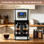 Cafetière programmable 10 tasses, cafetière à filtre avec minuterie 24 h, double intensité d'infusion, système anti-gouttes, maintien au chaud et arrêt automatique