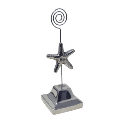 Pewter Starfish Menu/card Display