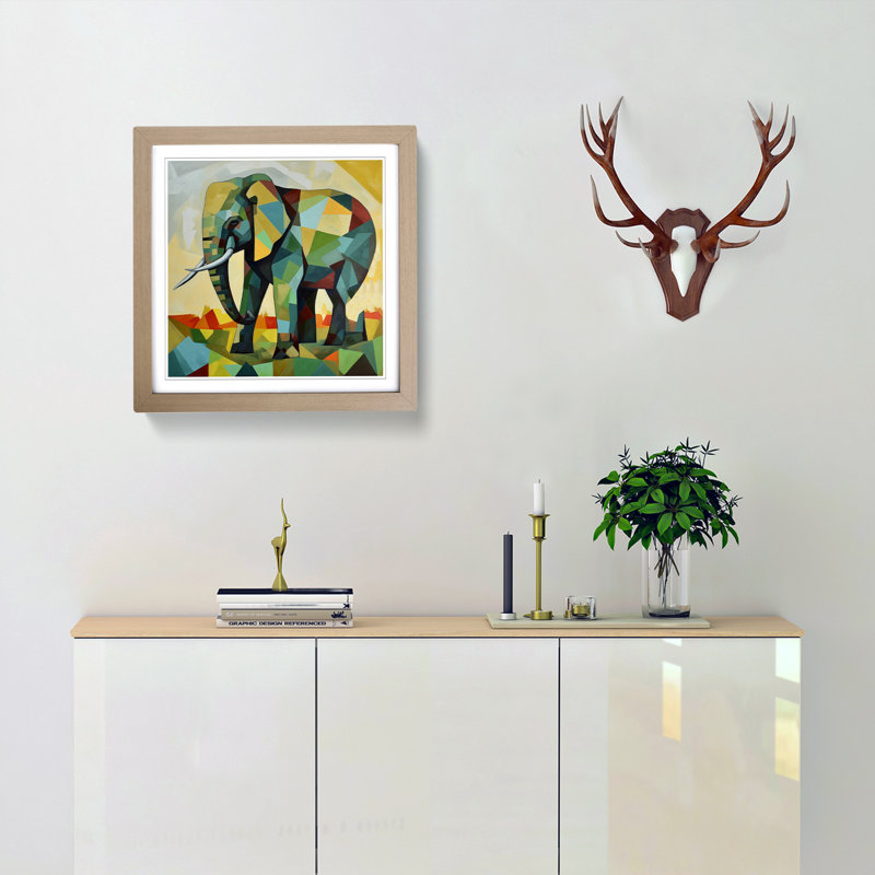Single Picture Frame Print on Wood, Oak
