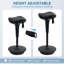 Tabouret réglable sans dossier, tabouret réglable, noir