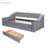 Twin Size Upholstered Daybed with Storage Armrests and USB Port-404361232