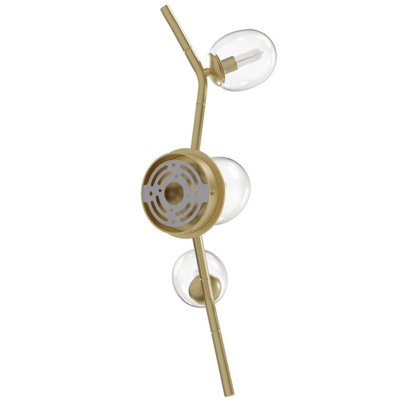 1 - Light Armed Sconce, Gray