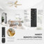 Ventilateur de plafond encastré à 5 pales avec lumière DEL et télécommande-982806759-990602710