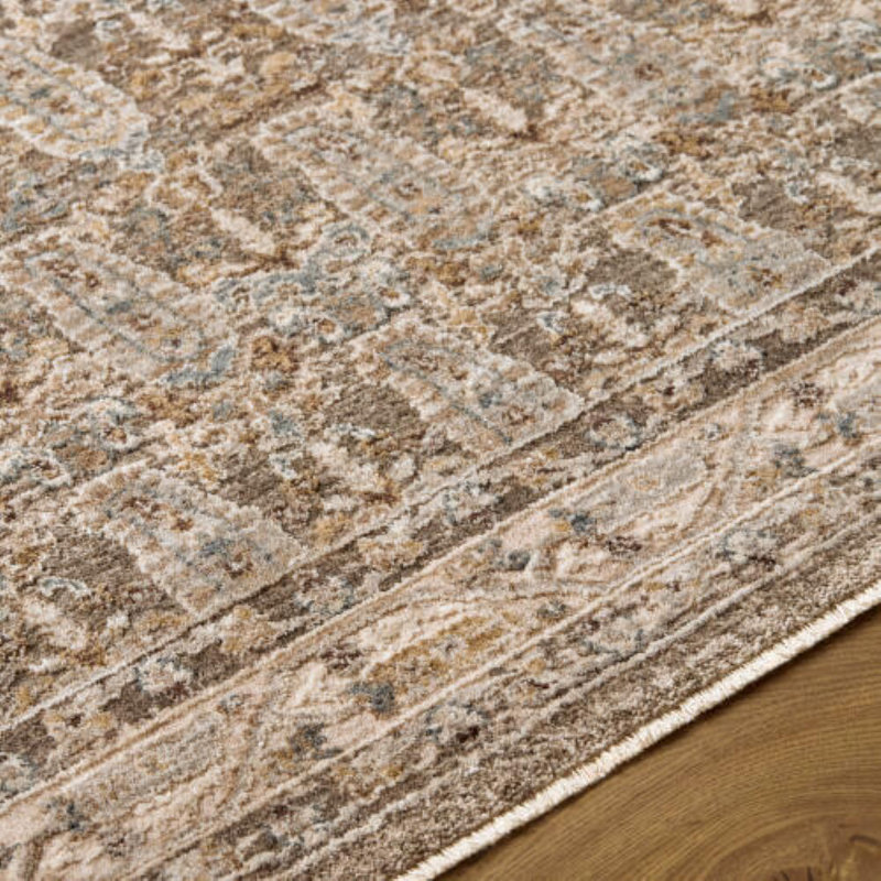 Farshad Machine Woven Area Rug, Charcoal/Taupe/Gray, Rectangle 7'10" x 10'2"