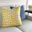 Housse et insert de coussin carré en mélange de polyester Maude-125011990-125012014