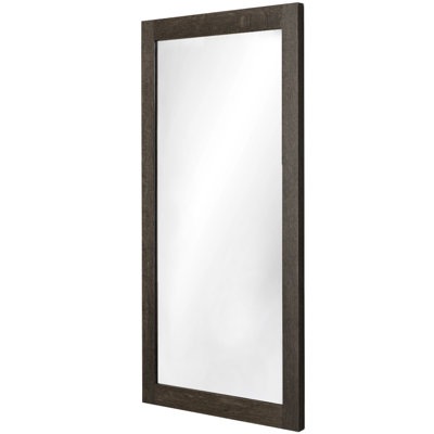 Miroir 30 po x 36 po, cadre en bois foncé 2,5 po