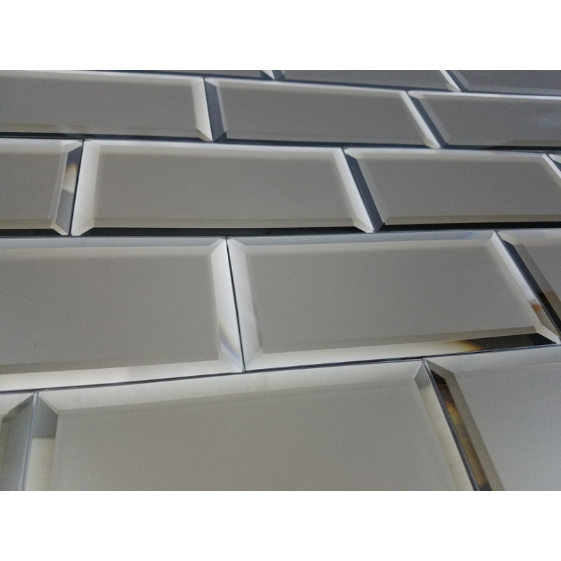 SAMPLE Geo Glass Linear Mosaic Tile, Gold