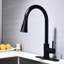 Robinet de cuisine noir mat avec douchette extractible: acier inoxydable, tête rotative à 360 °, revêtement anticorrosion, poignée simple pour un contrôle complet de l'eau dans différents espaces et environnements-212568257