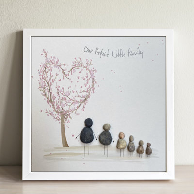 Our Perfect Family 1 Piece Single Picture Frame Wall Art