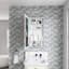 Armoire à pharmacie avec miroir biseauté 20 po x 36 po - Porte à ouverture à gauche, chambre de rangement spacieuse, bois d'ingénierie, image, charnières de porte, miroir l 20 po x H 36 po, dépliant, rangement