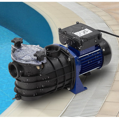 Pompe de piscine à haut débit à vitesse élevée avec panier-filtre, faible bruit