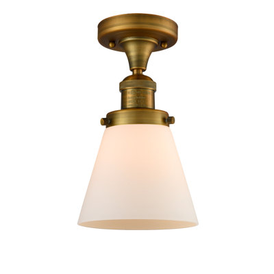 Glass Semi Flush Mount