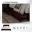 Lit plateforme double avec rangement en velours gris-1073106760-1073106762