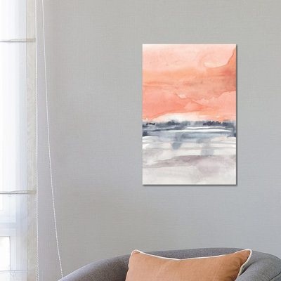 Coral Sky I by Jennifer Goldberger - Wrapped Canvas Print