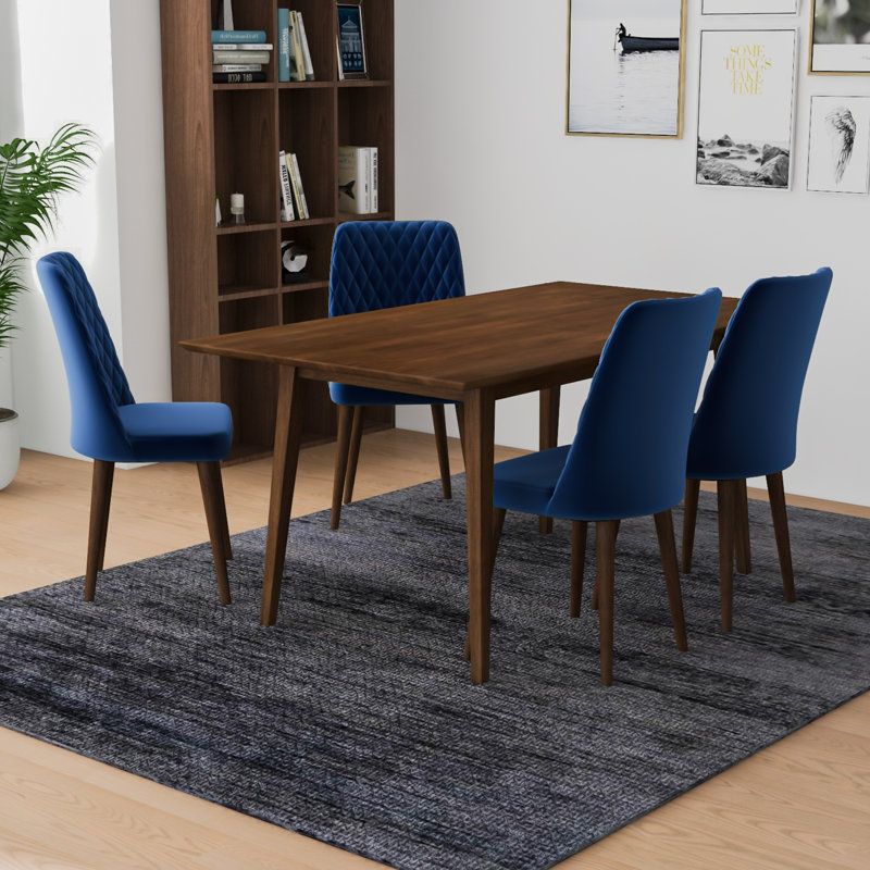 Ensemble repas pour 4 personnes Keevis, Bleu