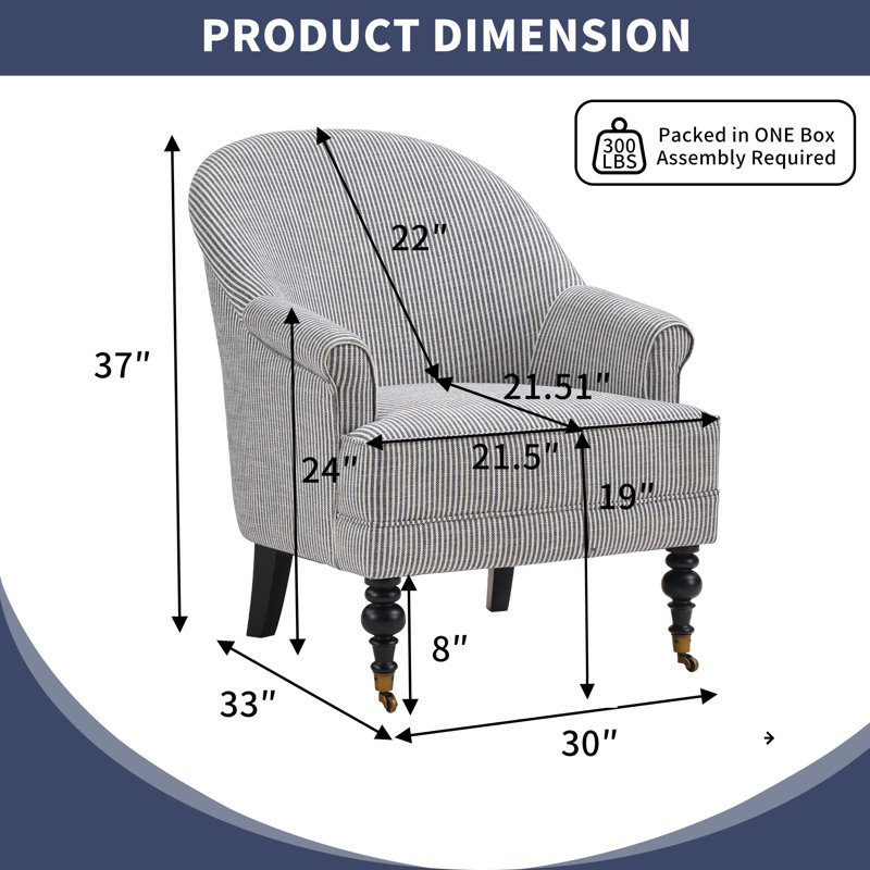 Fauteuil d'appoint 30 po