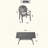 5-Piece Set Of Cast Aluminum Patio Furniture With Frame And Seat Cushions-1094243216