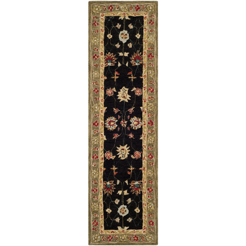 Tingley Hand Tufted Wool Pile Oriental Rug, Runner 2'3" x 8'