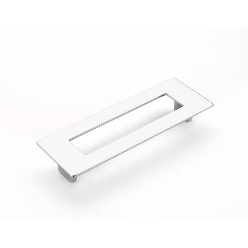 Finestrino Finger Pull, Matte Chrome, 5 1/16"