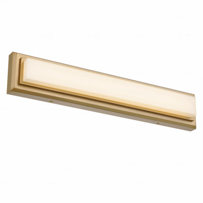 24" Antique Brass Finish Metal Material With Integrated Led Light Function For Bathroom Use Vanity Light Fixture Fixture Bar