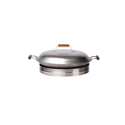GrillSymbol Stainless Steel Wok Set with Lid