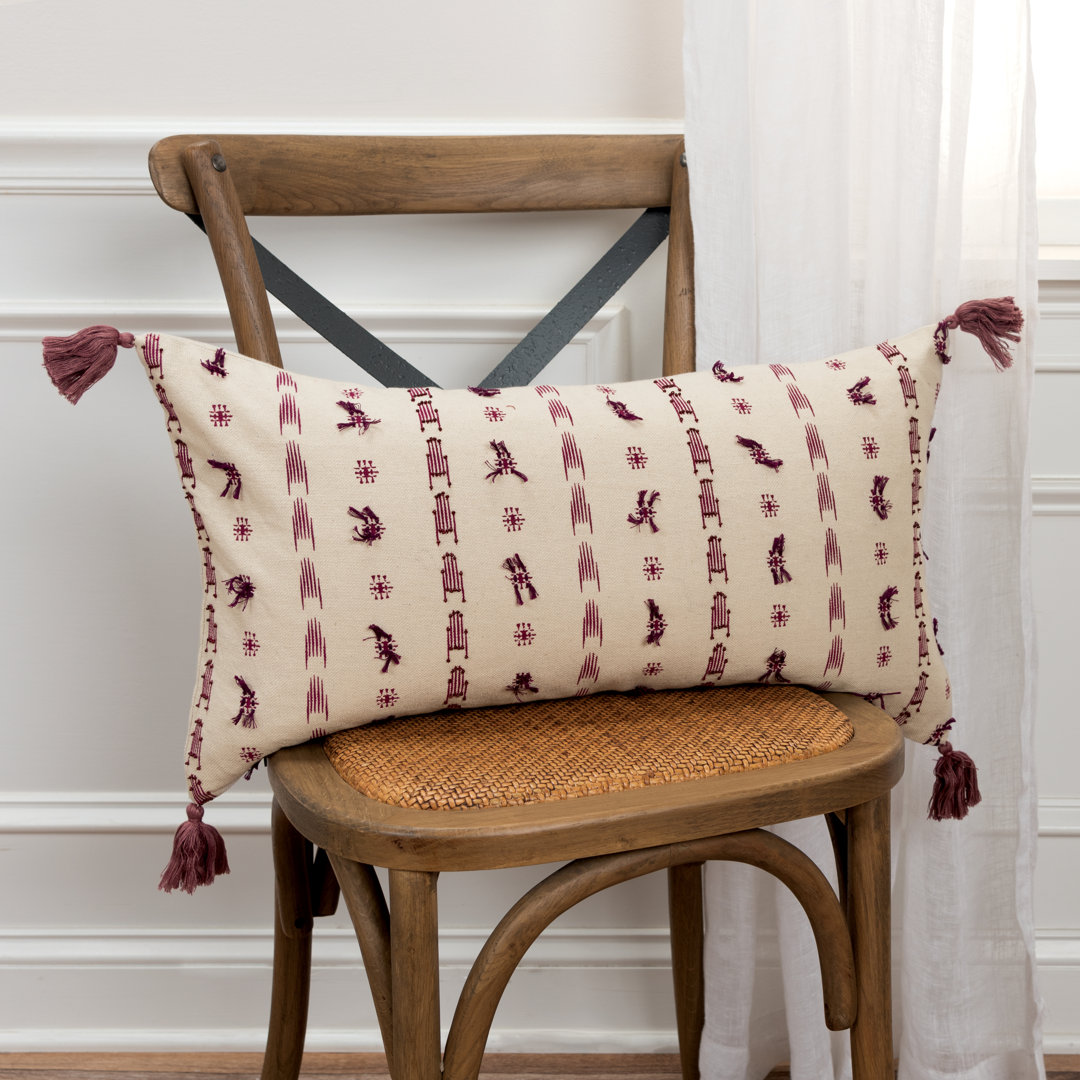  Rectangular Cotton Pillow Cover and Insert Rizzy Home 