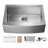 33'' L Single Bowl Stainless Steel Kitchen Sink