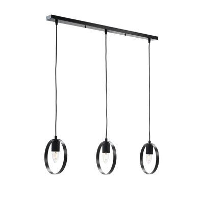 3 - Light Matte Black Pendant
