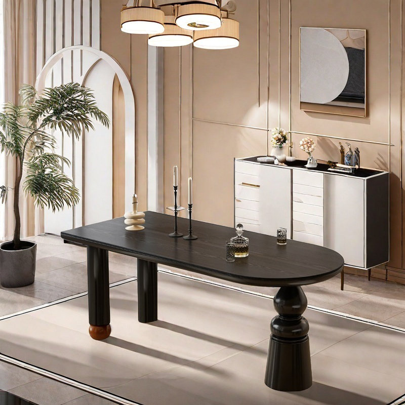 Ensembles de table de salle à manger de luxe French Light., H 29,53 po x L 70,87 po x l 31,5 po