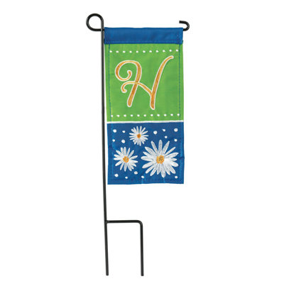Mini drapeau marguerite monogramme 4 x 8,5