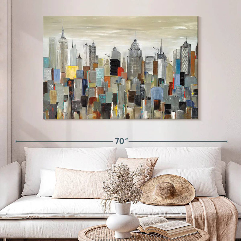 Avery, horizon de New York, H 34 po x l 51 po
