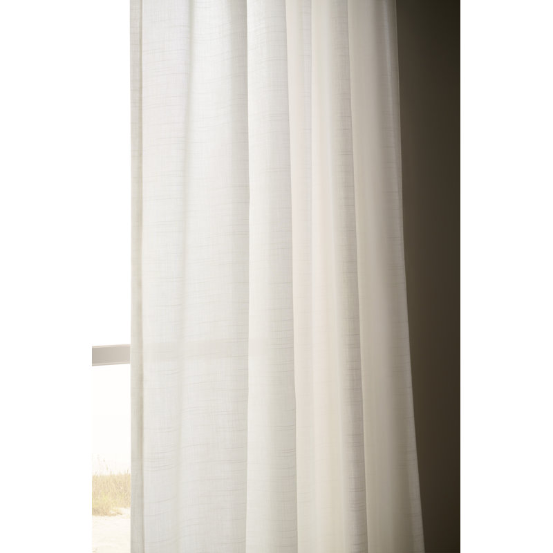 Sunbrella® Laurel Indoor/Outdoor Sheer Curtain, 50" W x 84" L