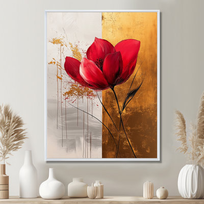 Reproduction sur toile de lotus doré de MOVLUD Pure Form II - impressions sur toile de lotus